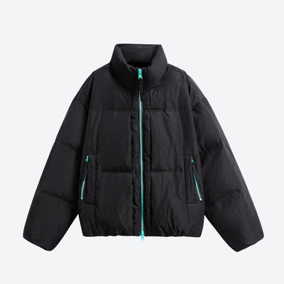 Puff Windproof Stand Collar Down Jacket