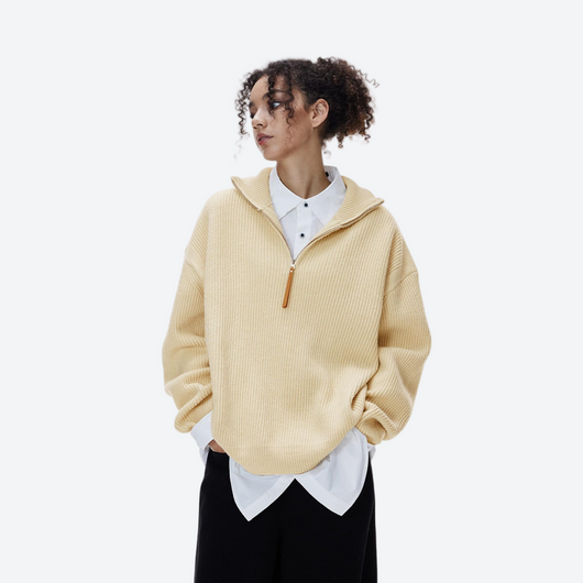 Flock BoxFleece Half-Zip Sweatshirt/Wool Sweater - Unisex