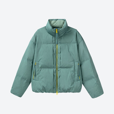Puff Windproof Stand Collar Down Jacket