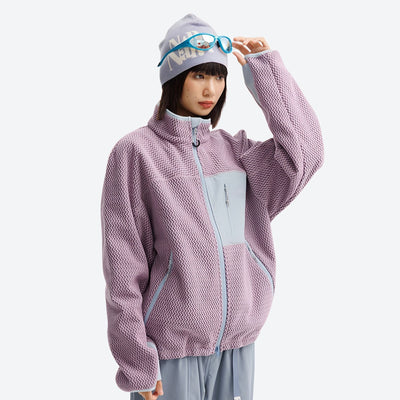 Hearth Mid-Layer – Wavy Fleece Texture｜Wrinkle-Resistant｜Heat-Lock