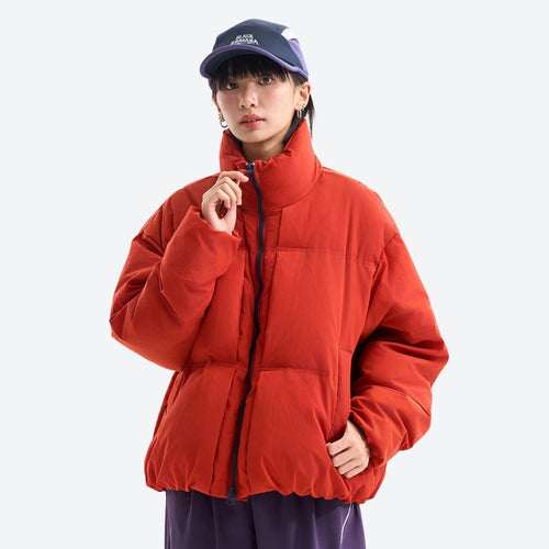 Puff Windproof Stand Collar Down Jacket