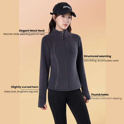 Plush Women's Slim Fit Fleece Jacket
