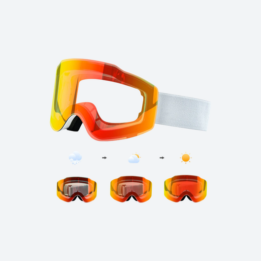 Aurora White Cylindrical Goggles