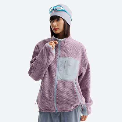 Hearth Mid-Layer – Wavy Fleece Texture｜Wrinkle-Resistant｜Heat-Lock