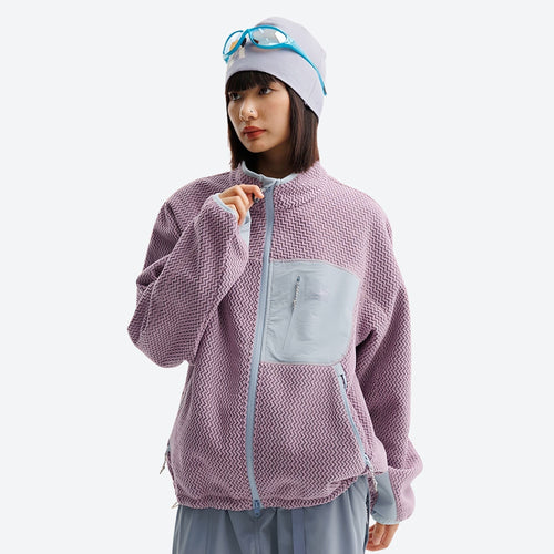Hearth Mid-Layer – Wavy Fleece Texture｜Wrinkle-Resistant｜Heat-Lock