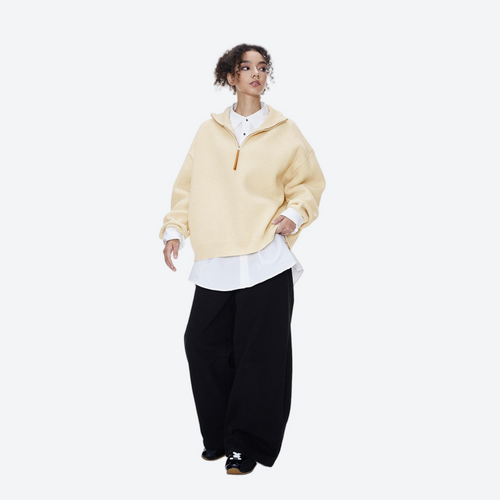 Flock BoxFleece Half-Zip Sweatshirt/Wool Sweater - Unisex