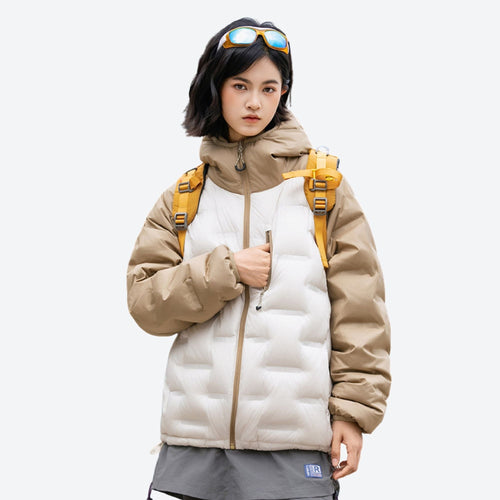 Hype Color-block Duck Down Jacket