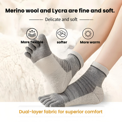 Merino Wool Toe Socks – Blister-Free, Cushioned