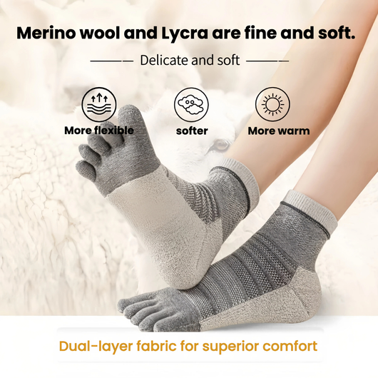 Merino Wool Toe Socks – Blister-Free, Cushioned