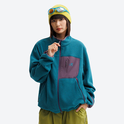 Hearth Mid-Layer – Wavy Fleece Texture｜Wrinkle-Resistant｜Heat-Lock