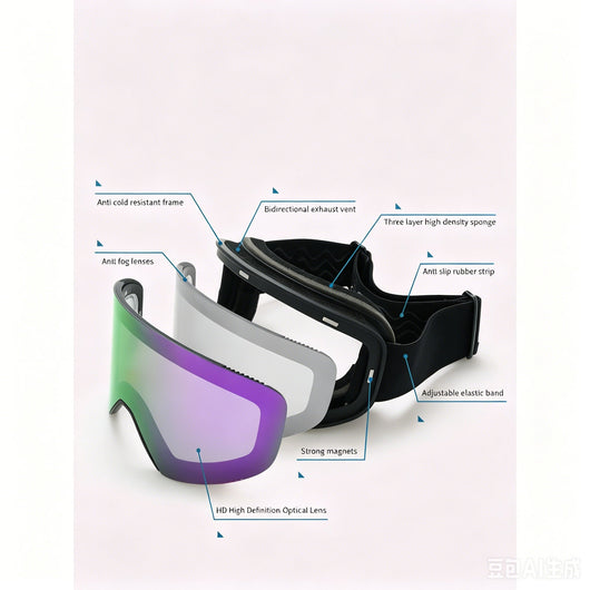Aurora Colorful Cylindrical Goggles