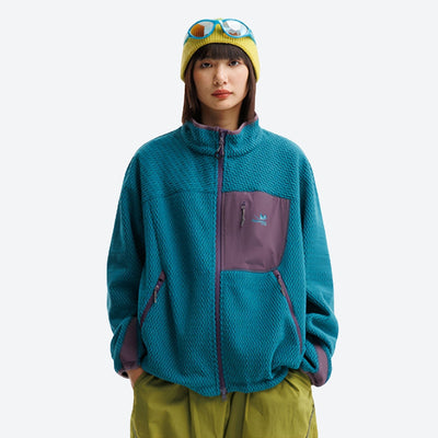 Hearth Mid-Layer – Wavy Fleece Texture｜Wrinkle-Resistant｜Heat-Lock