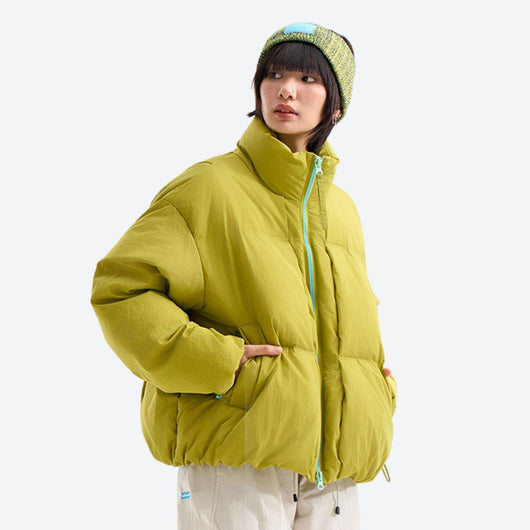 Puff Windproof Stand Collar Down Jacket