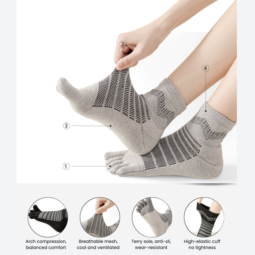 Merino Wool Toe Socks – Blister-Free, Cushioned