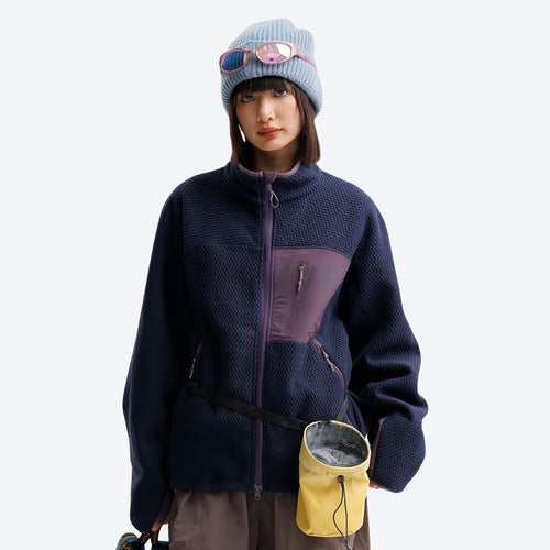 Hearth Mid-Layer – Wavy Fleece Texture｜Wrinkle-Resistant｜Heat-Lock