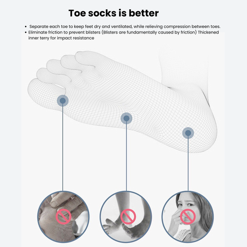 Merino Wool Toe Socks – Blister-Free, Cushioned
