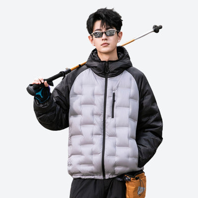 Hype Color-block Duck Down Jacket