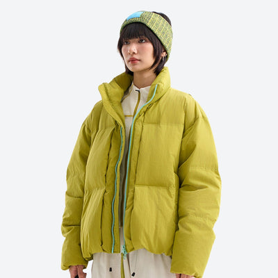 Puff Windproof Stand Collar Down Jacket