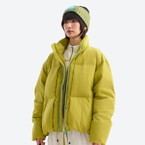 Puff Windproof Stand Collar Down Jacket