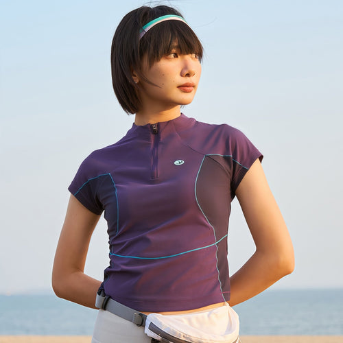 Miren Women's Quick-Dry Tee – UV Protection | Slimming Panels
