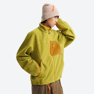 Hearth Mid-Layer – Wavy Fleece Texture｜Wrinkle-Resistant｜Heat-Lock