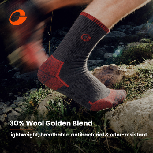 Wrap Men's Merino Wool Socks – Arch Support, Cushioned