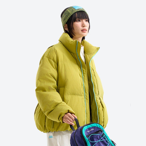 Puff Windproof Stand Collar Down Jacket