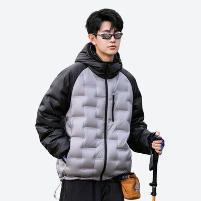 Hype Color-block Duck Down Jacket