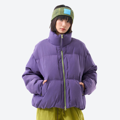 Puff Windproof Stand Collar Down Jacket