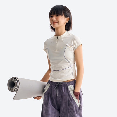 Miren Women's Quick-Dry Tee – UV Protection | Slimming Panels
