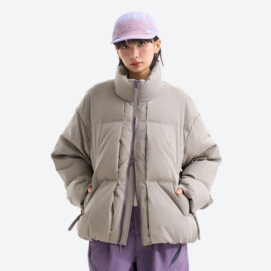 Puff Windproof Stand Collar Down Jacket
