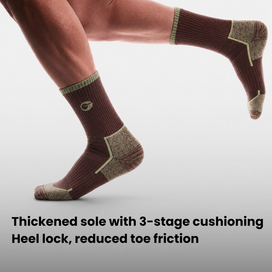 Wrap Men's Merino Wool Socks – Arch Support, Cushioned