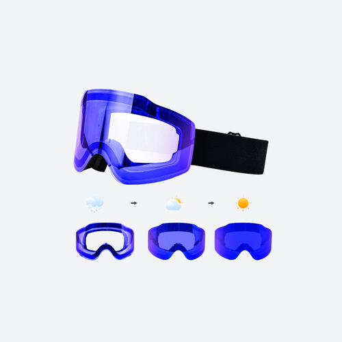 Aurora Photochromic Mag-Tech Cylindrical Goggles