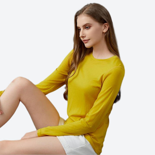 Vell Women's 100% Merino Wool Base Layer Top