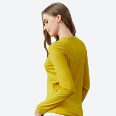 Vell Women's 100% Merino Wool Base Layer Top