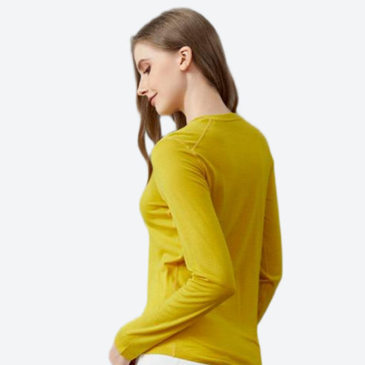 Vell Women's 100% Merino Wool Base Layer Top