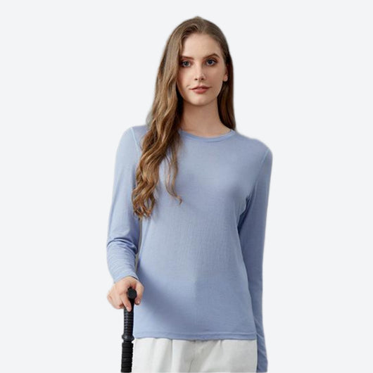 Vell Women's 100% Merino Wool Base Layer Top