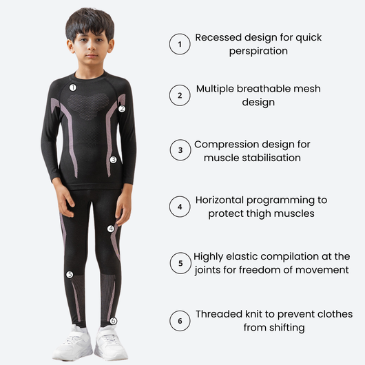 Therma Kids' Compression Base Layer Suit