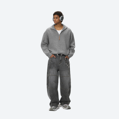 Flock BoxFleece Half-Zip Sweatshirt/Wool Sweater - Unisex